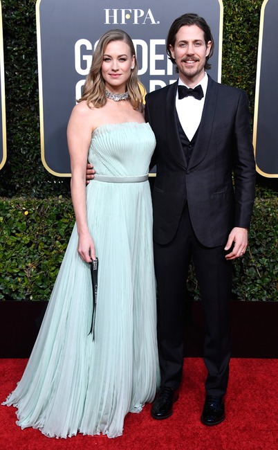 Yvonne Strahovski, Tim Loden, 2019 Golden Globes, Couples